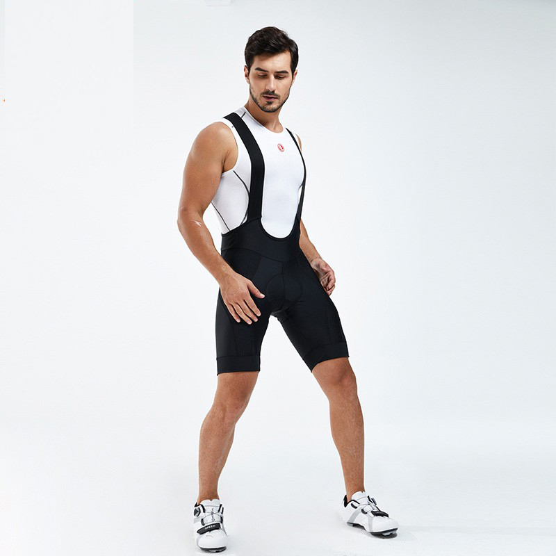 术崎 背带骑行裤自行车裤大码单车裤四季可穿骑行短裤骑行装备男