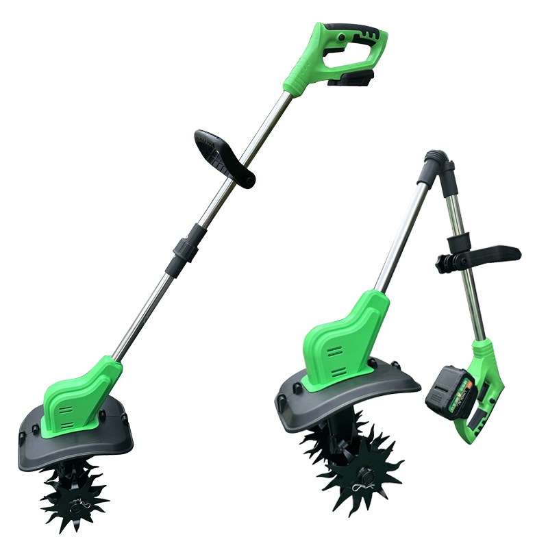 手持锂电微锂耕机松土机农用翻土机小型家用电动锄头挖土旋耕地机