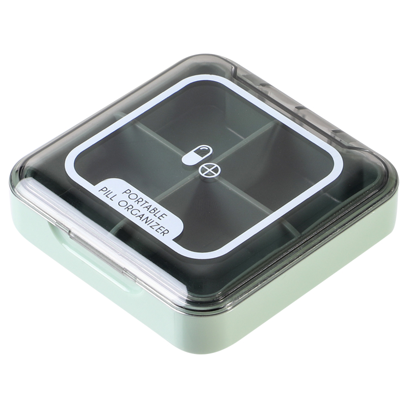 日式药盒便携药片药物分药器小号迷你装I药盒子随身7天药品分装盒
