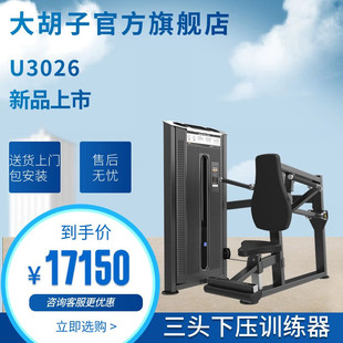 DHZ大胡子运动健身器材U3026三头下压训练器商用品质单位健身减肥