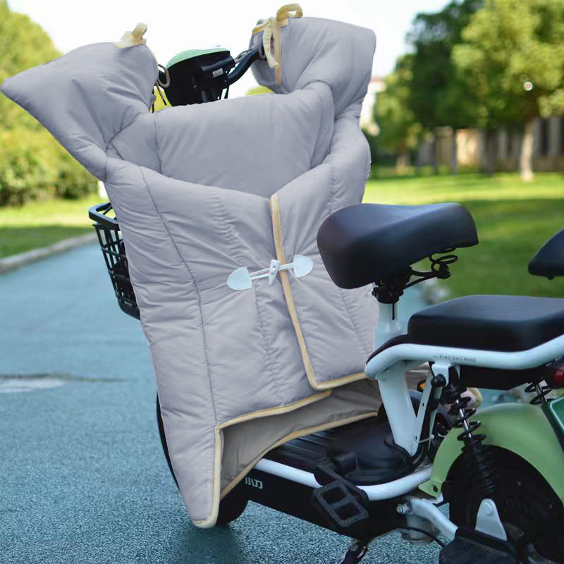 电动车挡风被冬季防水防雨加绒加厚电瓶机车冬天保暖御寒挡风罩