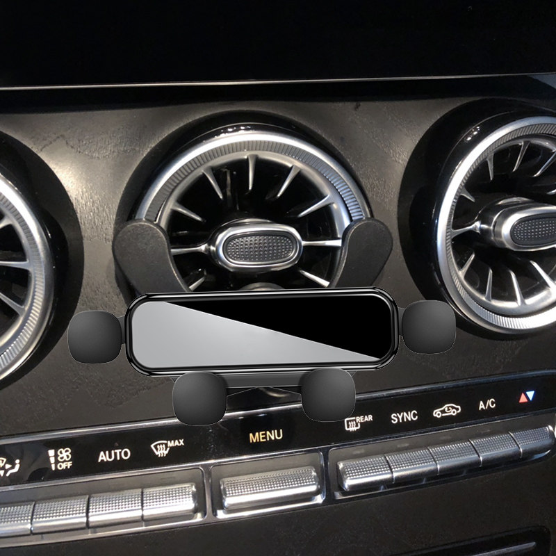 奔驰GLA级手机车载支架A180 A200LGLB200B级圆形涡轮出风口手机架