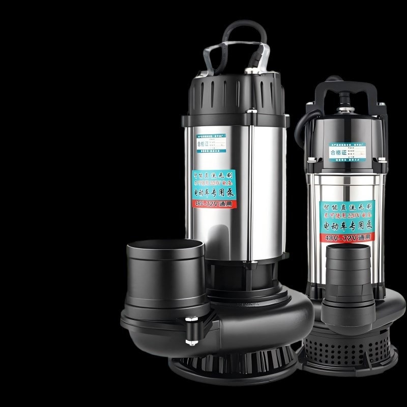 不锈钢潜水泵家用浇水机小型抽水泵电动车12V48V60V72V通用直流