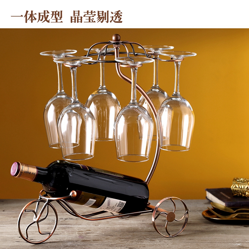 红酒杯套装家用水晶玻璃高脚杯葡萄红酒杯醒酒器创意个性奢华