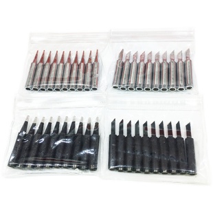 936烙铁头内热式 恒温电焊台900M纯铜黑金刚907通用型刀头尖头马蹄