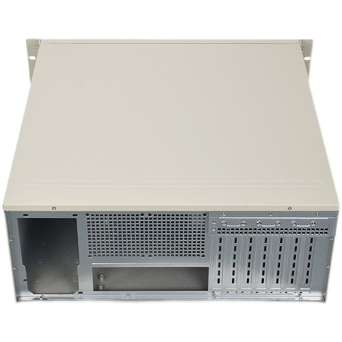 4U机架深450MM带光驱位安防监控录像存储工业电脑ATX电源工控机箱