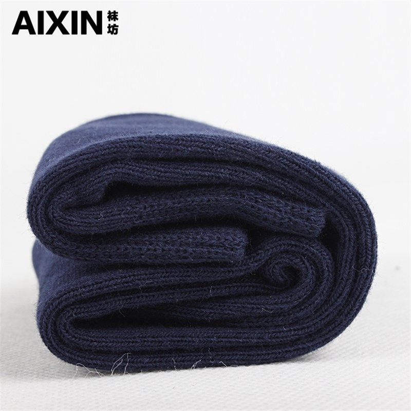 加厚长袜子男长袜黑色男袜纯棉秋冬高筒女袜长筒男士纯黑冬季棉袜