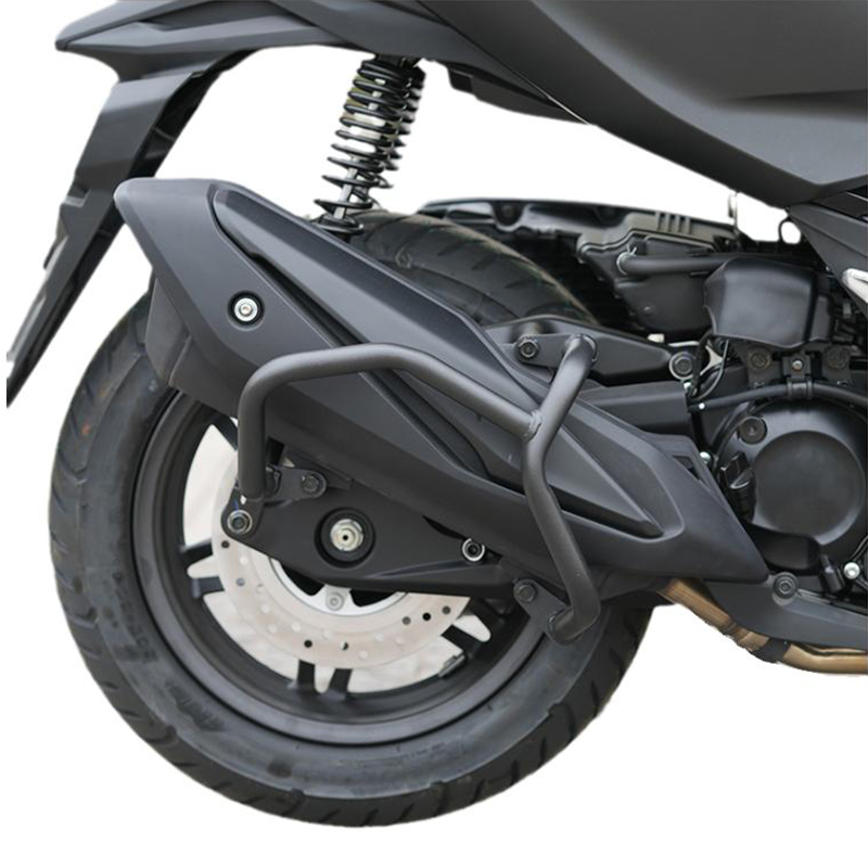 适用本田佛沙350排气管护杠NSS350消音器保险杠改装消声器防摔杠