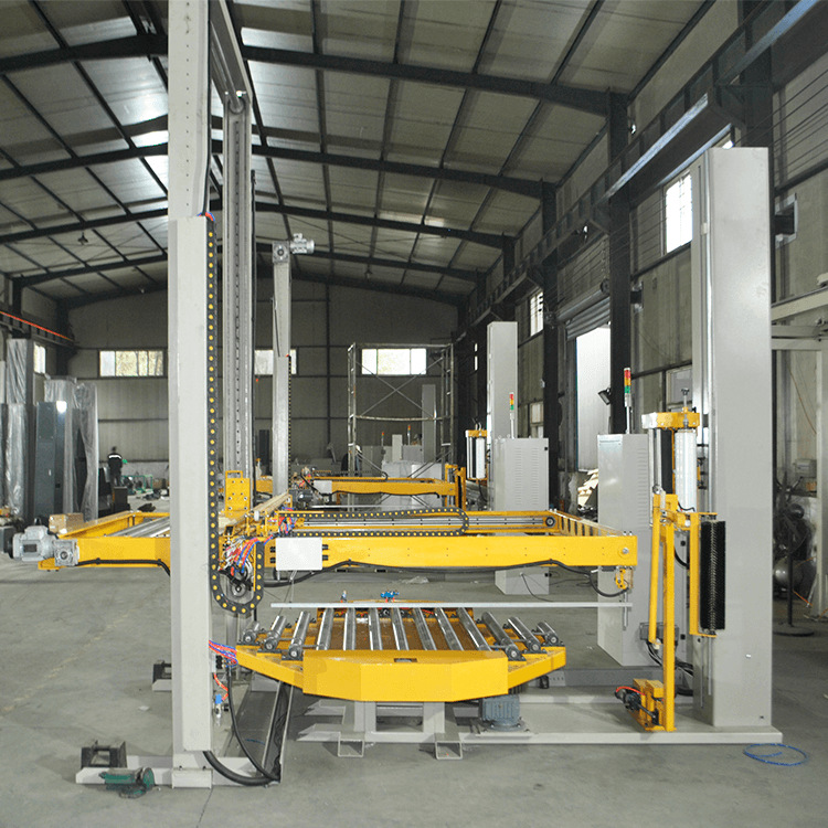 覆顶在线式缠绕机 包装流水线 包装输送线  在线式缠绕膜包装机