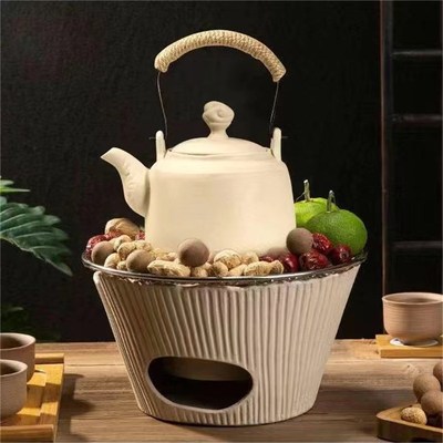 围炉煮茶罐罐茶煮茶器茶杯套装家用碳炉茶炉电陶炉陶壶烤奶煮茶壶