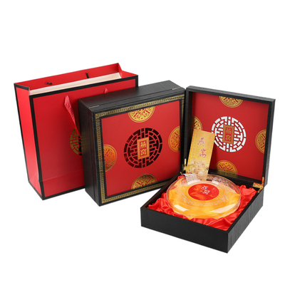 节日送礼燕窝礼盒包装盒空盒250克500克黑红镂空天然燕窝礼品盒子