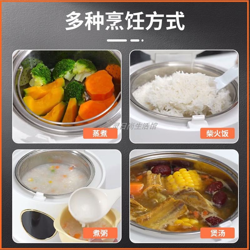 110V小电饭煲家用出国t留学美国加拿大北美不锈钢智能煮饭锅小家