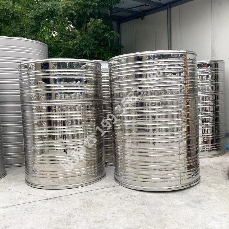 加厚304不锈钢保温水箱蓄水 储水罐圆形K太阳能水桶空气能辽宁厂