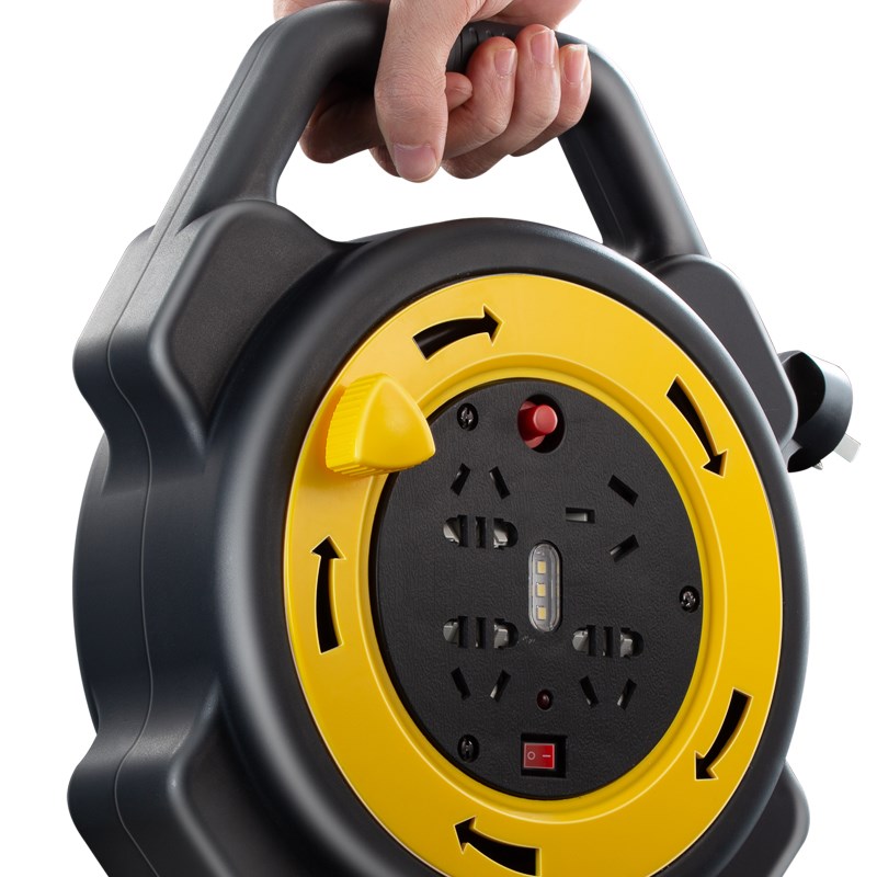 线盘移动电缆电线卷盘绕线轴电动汽车空调多功能Q长线插排插座