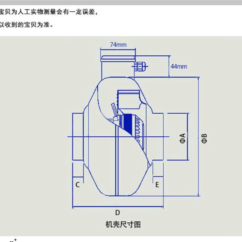 管道换气扇圆形管道风机CDF10z0-315工业强排风机负压风机抽风机