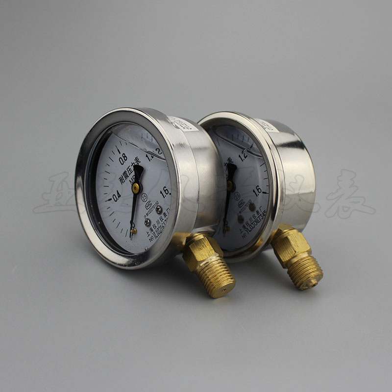 耐震压力表YN-60 0-1.6/25/60Mpa 水G压气压表 M141.5螺纹 PT1/