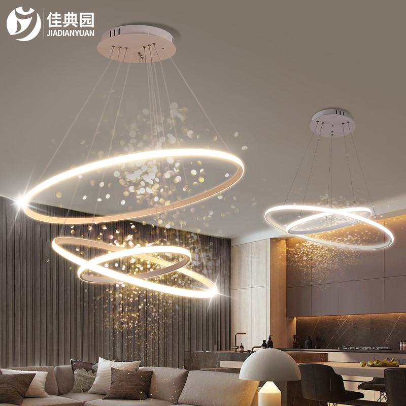 餐厅吊灯现代简约饭厅餐桌灯吧台网红卧室吊灯202T3年新款中山灯