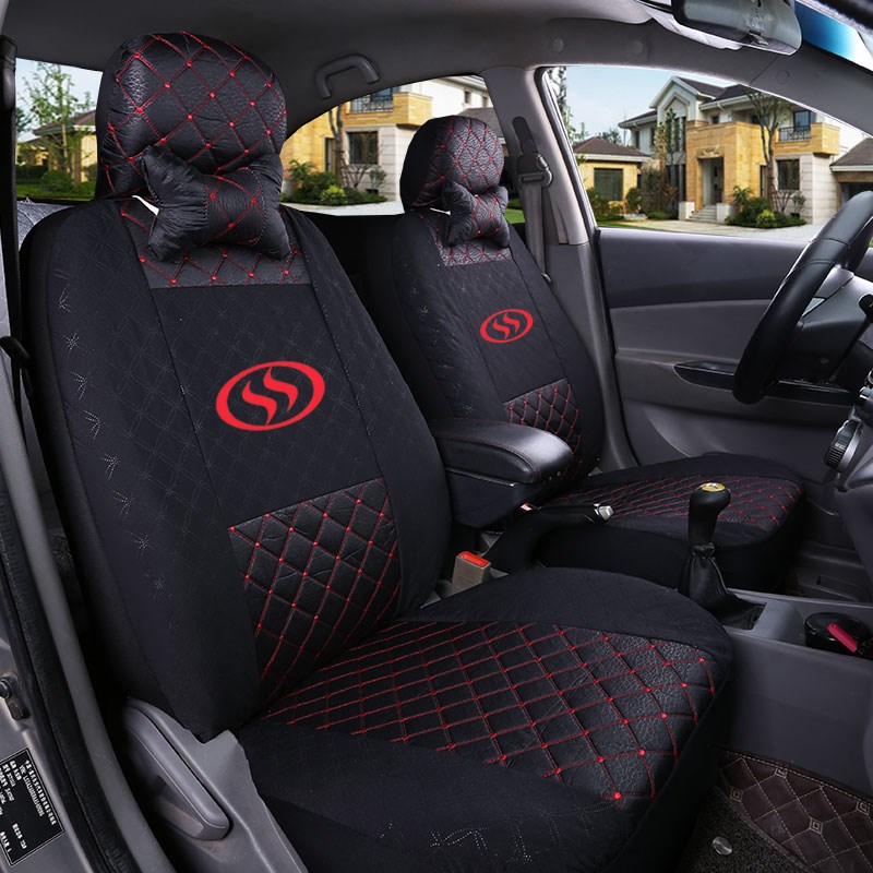 易咖X5S X6 M30 E8t E9电动汽车四季通用全包专用座椅布艺坐垫座