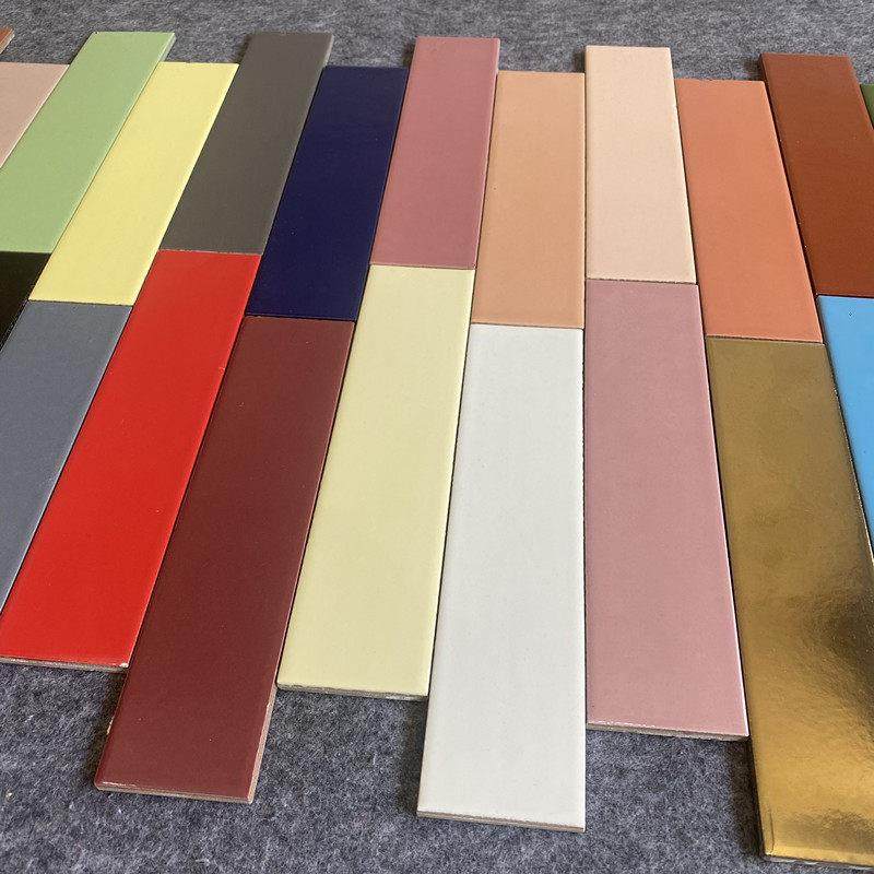 X外墙砖釉面砖线条砖红白彩色金蓝绿黑釉面砖,家装主材,釉面砖,淘宝优惠券,粉丝福利购,淘宝优惠卷