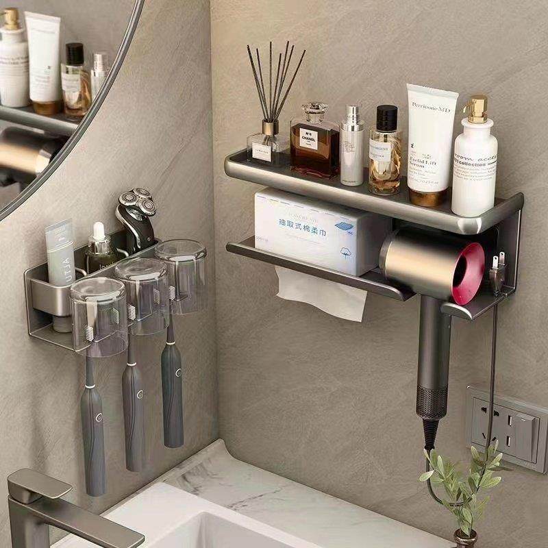 家用卫生间吹风机置物架浴室风筒支架子壁挂电吹风放置挂架免打孔,家庭/个人清洁工具,吹风机置物架,淘宝优惠券,粉丝福利购,淘宝优惠卷