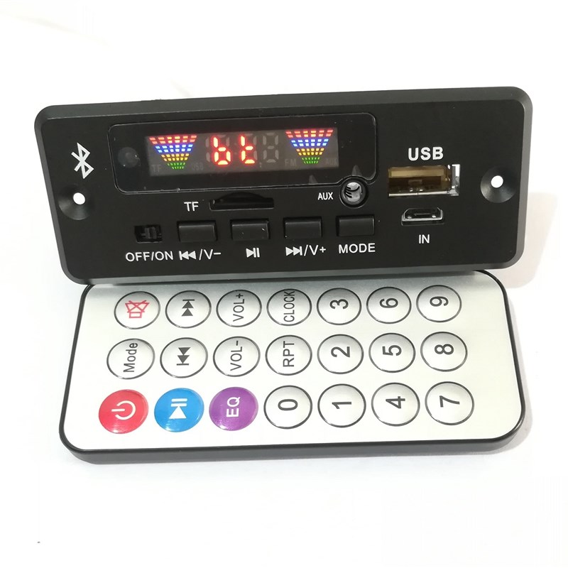 12V/5V通用蓝牙MP3录音解码板音乐解码器MP3解码板音箱板蓝牙模块