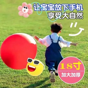 【抢!升级10个装】18寸大气球加厚儿童户外露营汽车防虫网玩具jh