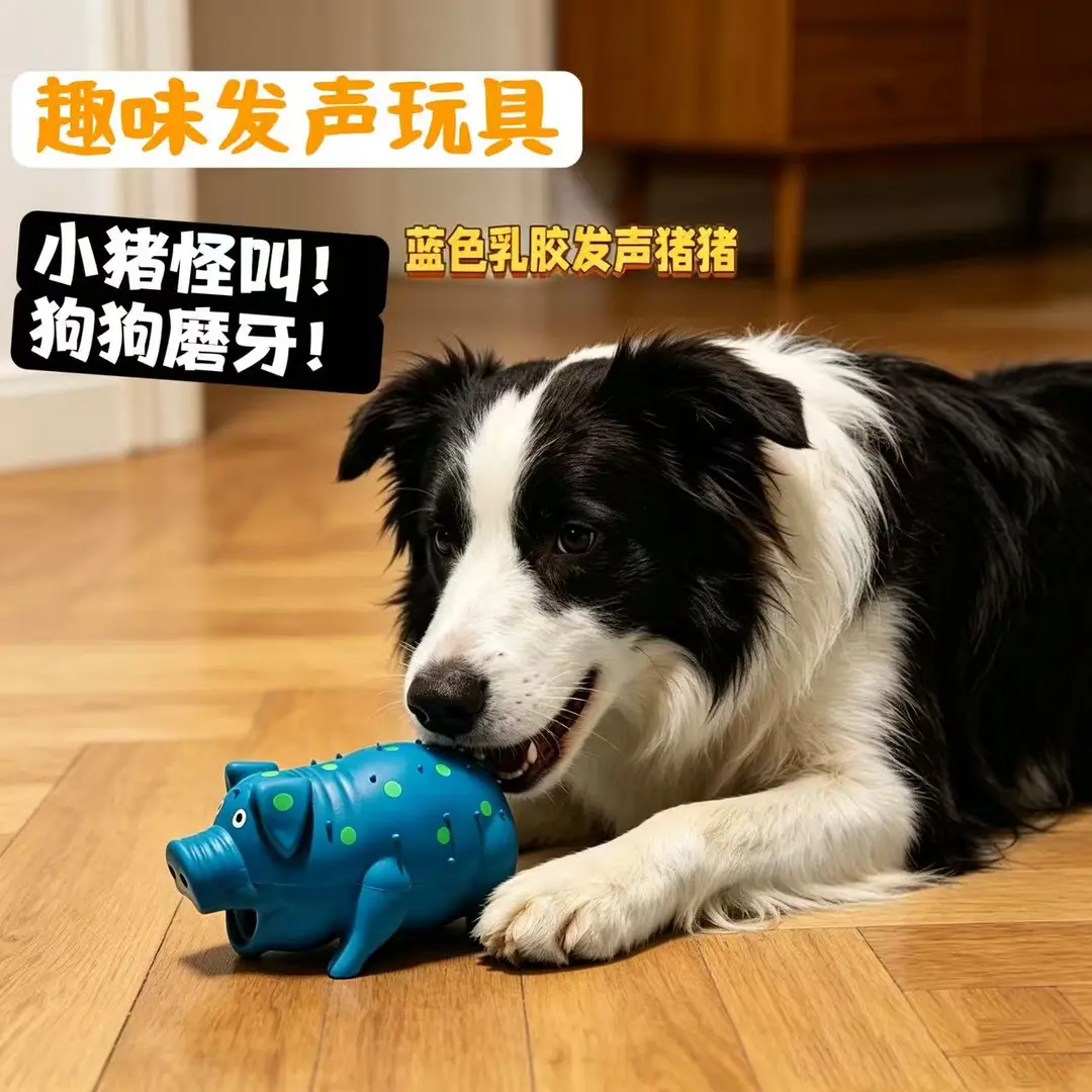狗狗玩具搞怪发声怪叫猪猪耐磨耐咬填充乳胶刺猪磨牙宠物玩具lx