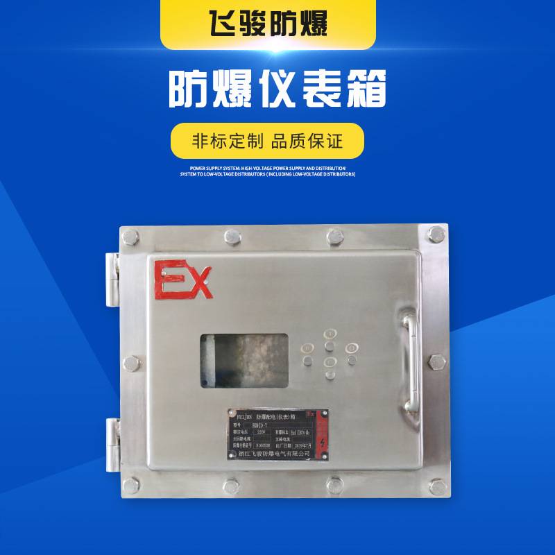厂家带操作防爆仪表箱粉尘温控数显脉冲控不锈钢壁挂控制箱