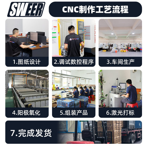 摩托车铝合金CNC改装件数控机床加工来图来样安图设计配件生产
