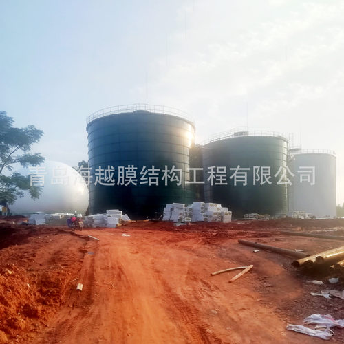 青岛海越10000立方厌氧拼装罐 污水处理沼气罐设备 厌氧发酵罐