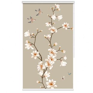 卷帘窗帘升降遮光隔断帘免打孔卷拉式 新中式 复古屏风帘禅意遮挡帘