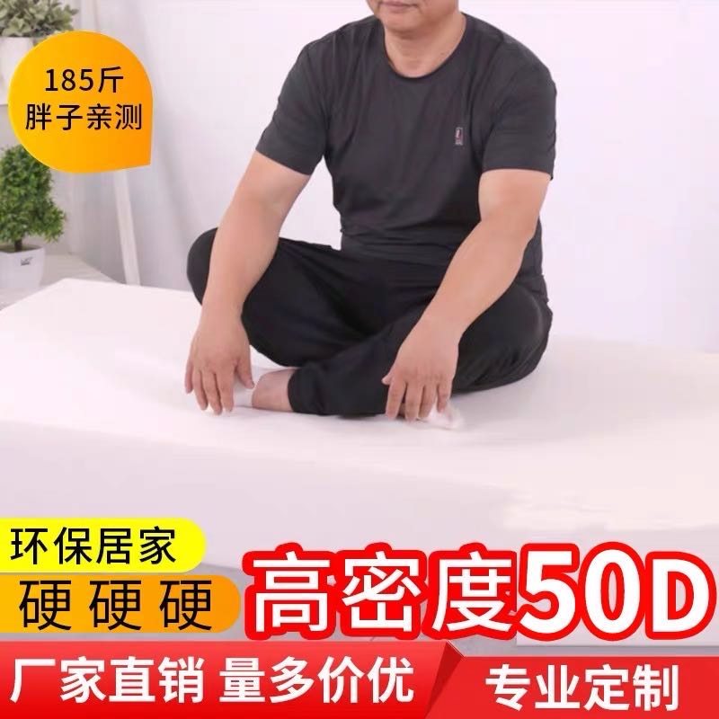 50D高密度重体加硬加厚海绵沙发垫防水J坐垫定做实木飘窗布艺床垫