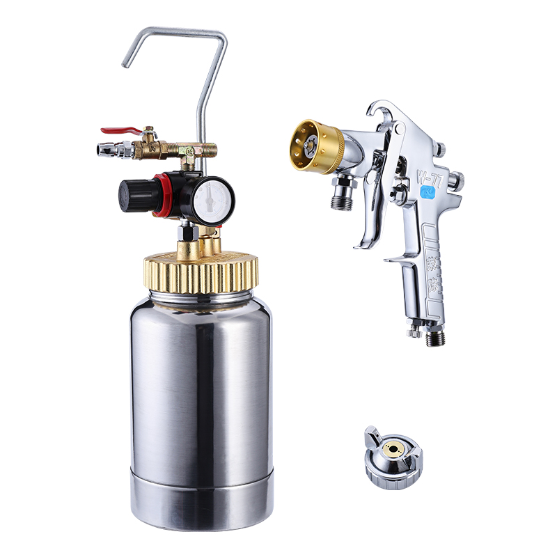 2升压力桶便携式水包水多t彩漆喷枪 乳胶漆质感漆外墙涂料喷漆枪