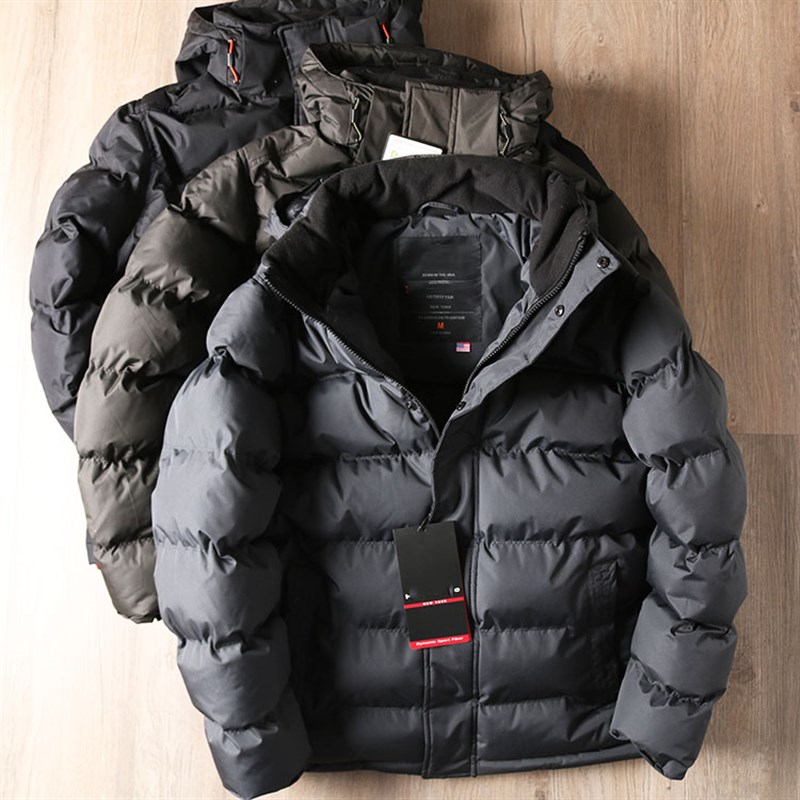 出口美利坚,难以置信的厚!防风防水加厚男休闲T户外棉衣连帽外套