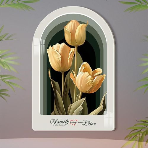 新款大号花朵创意墙面破损遮丑墙贴艺术J开关插座洞遮挡立体装饰