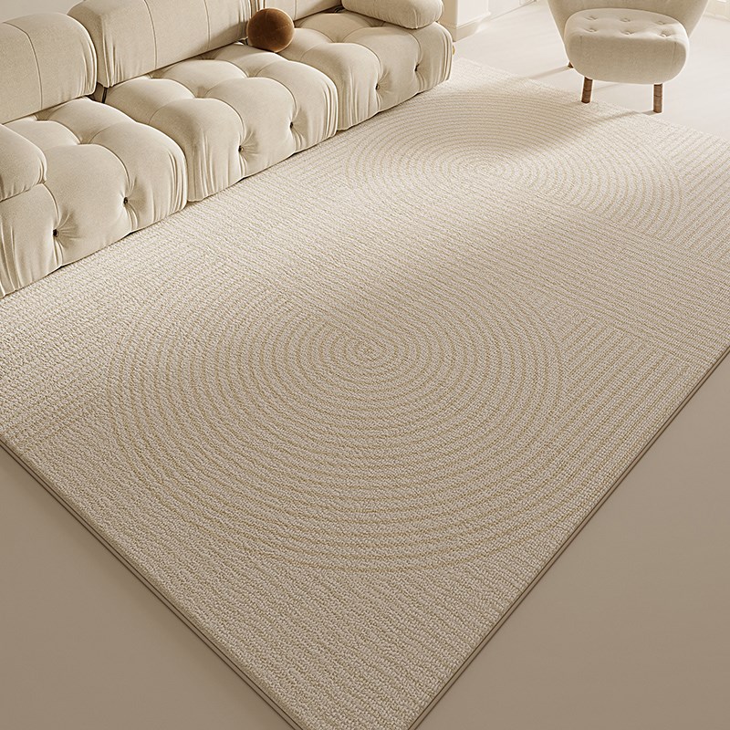 地毯客厅奶油风日式侘寂风简约高级感卧室L床边毯沙发茶几满铺地