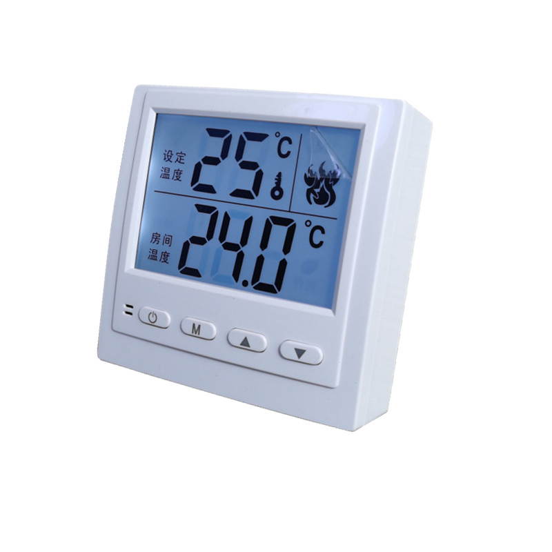 B103电池供电壁m挂炉液晶温控器无源输出大字体无编程温度控制器