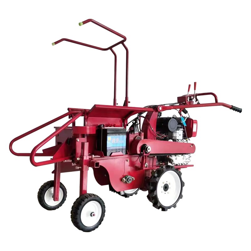 家用玉米收获机汽柴油单行手扶小型玉米收割机多功V能可扒皮一体