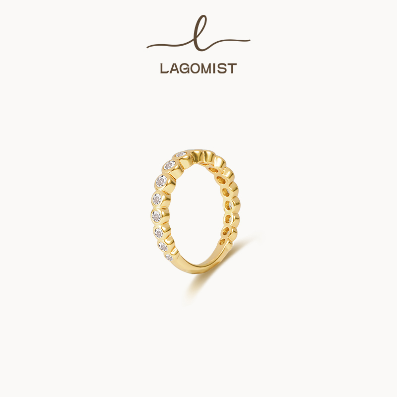 【LUNA和胖弟】LM LAGOMIST 砂糖网球戒指2025新款高级感轻奢小众