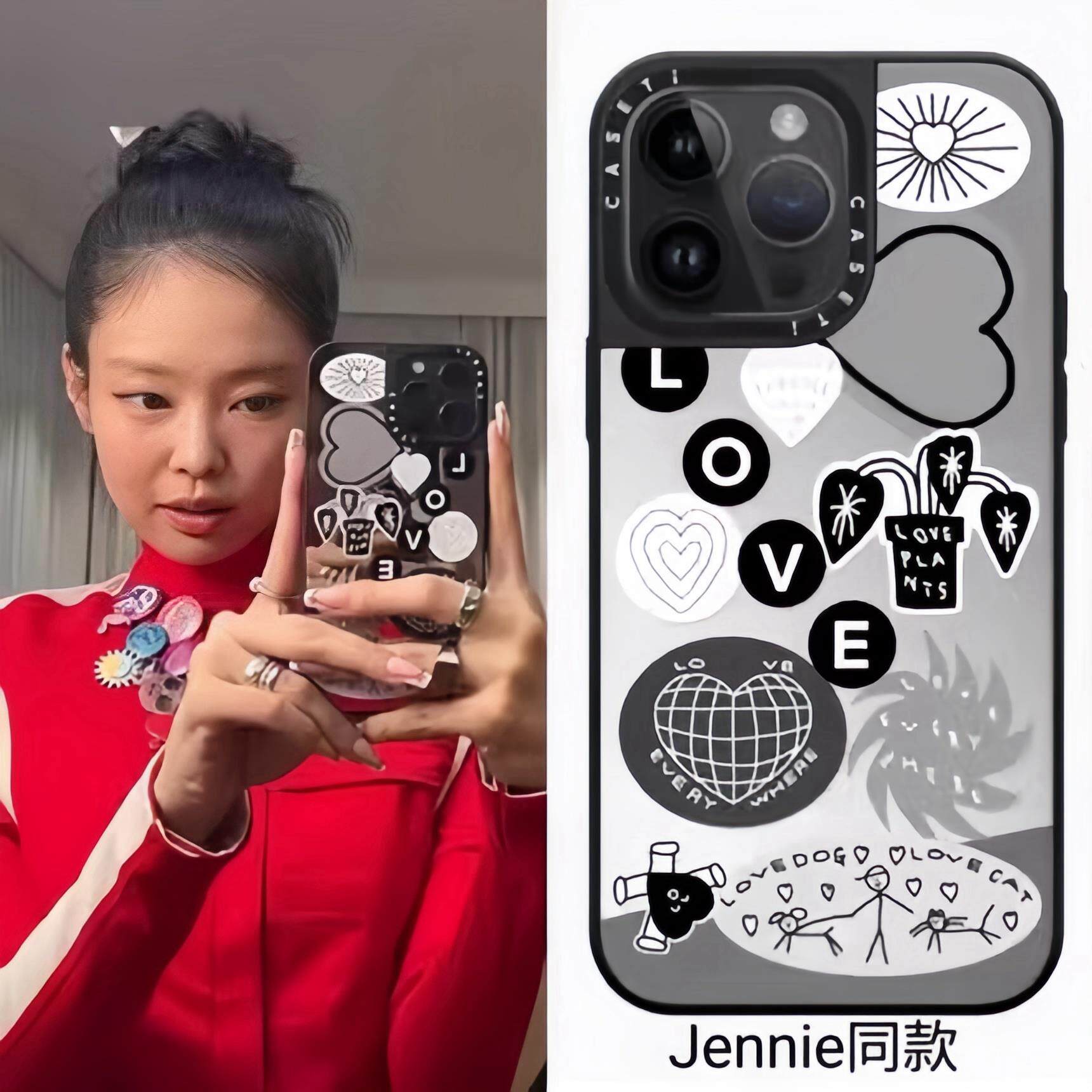 潮壳酱联名ABC字母艺术Jennie同款适用iPhone16promax手机壳苹果17pro防摔14透明13亚克力磁吸1