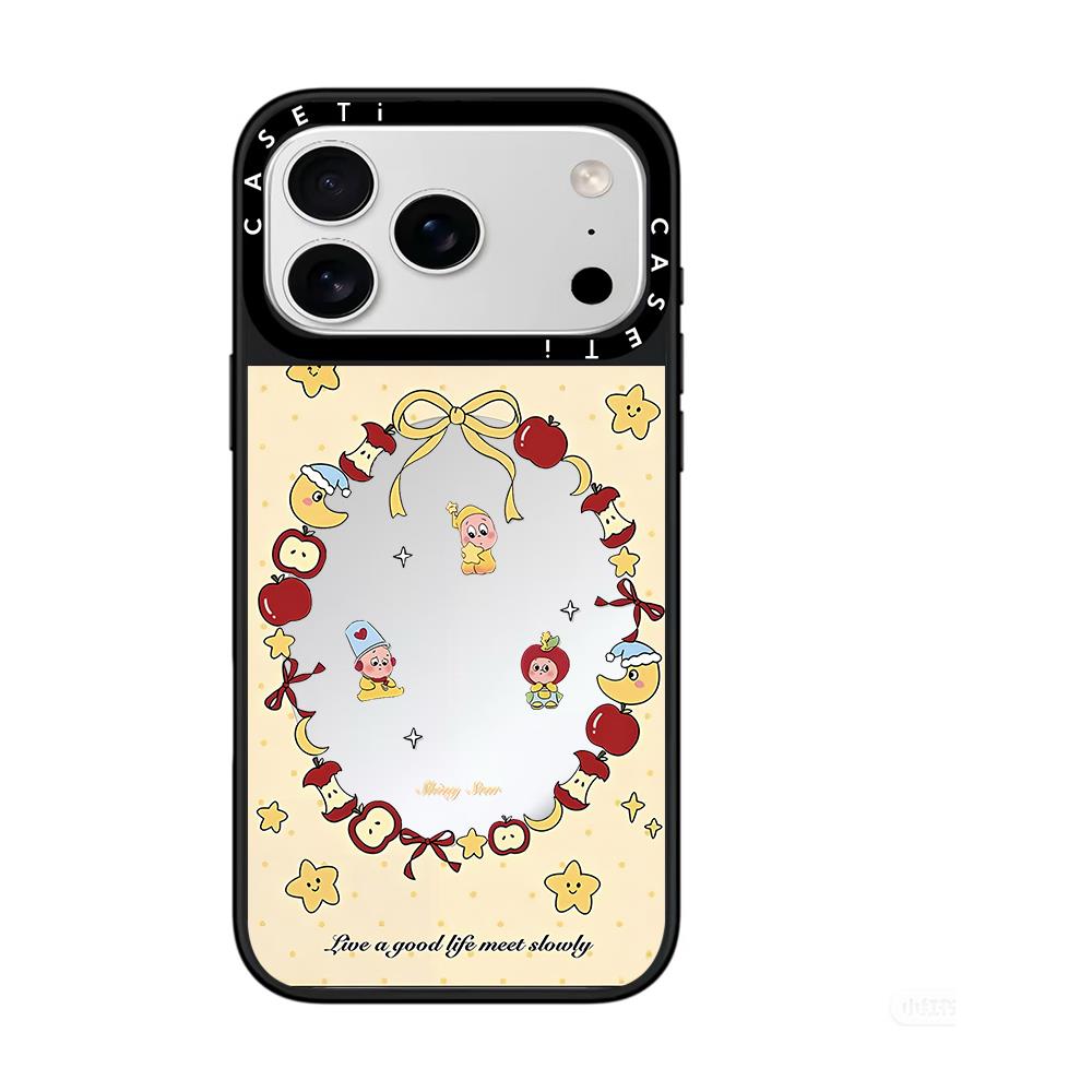 潮壳酱创意个性星星蝴蝶结适用iPhone17promax手机壳苹果16pro防摔15透明13小众12亚克力MagSafe磁吸14镜面11