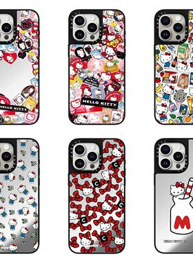 潮壳酱CASE联名hellokittyKT猫50周年适用iPhone17promax手机壳苹果15pro防摔14镜面13少女12可爱11透明16pro