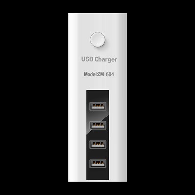 牛智能USB快充插座扩展转换器插B线板手机快速充电带线多孔位接口