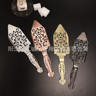 厂家 不锈钢苦艾酒勺镂空苦艾勺方G糖漏勺网滤冰格苦精过滤勺