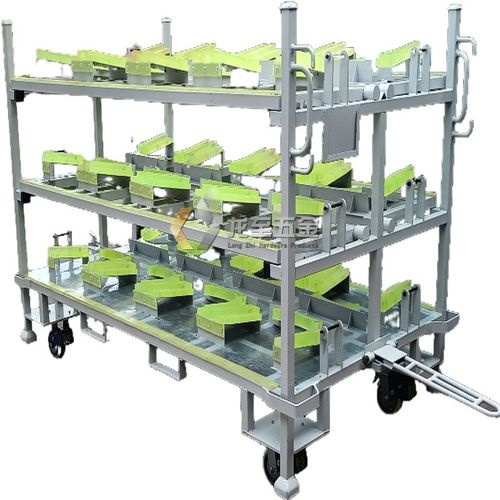 可折叠新能源汽车料架 带滑轮电池包料架 M电机周转架 电控料架