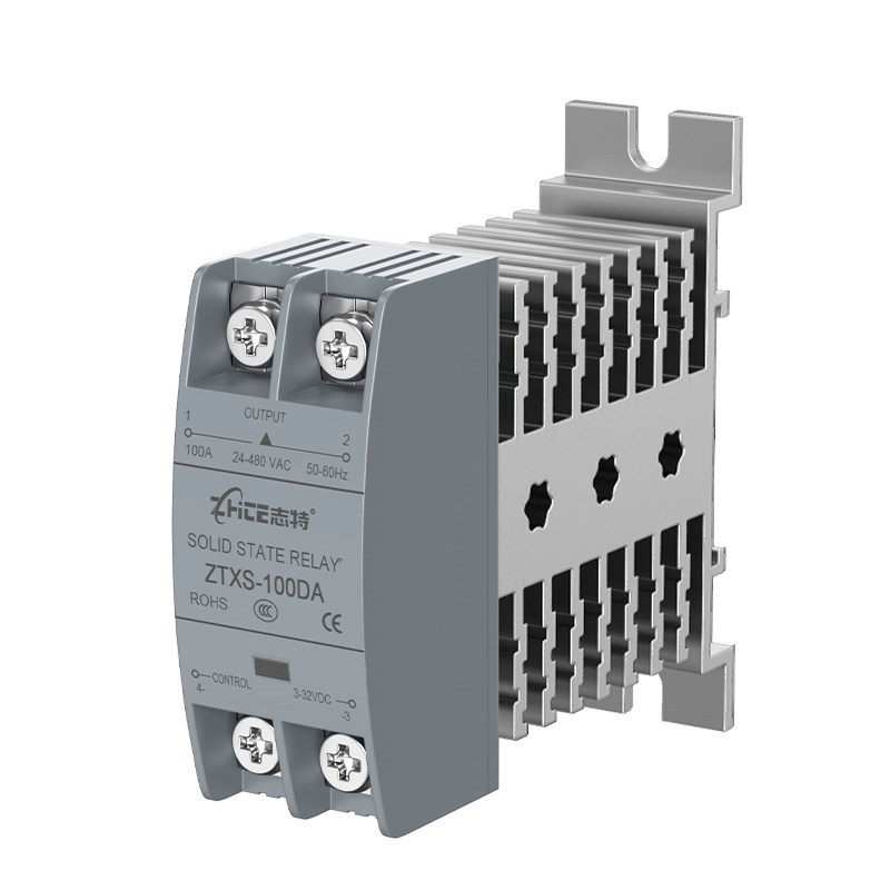 超薄固态继电器带散热器SSRs直流控交流10DA40DA60DA交流控交流25
