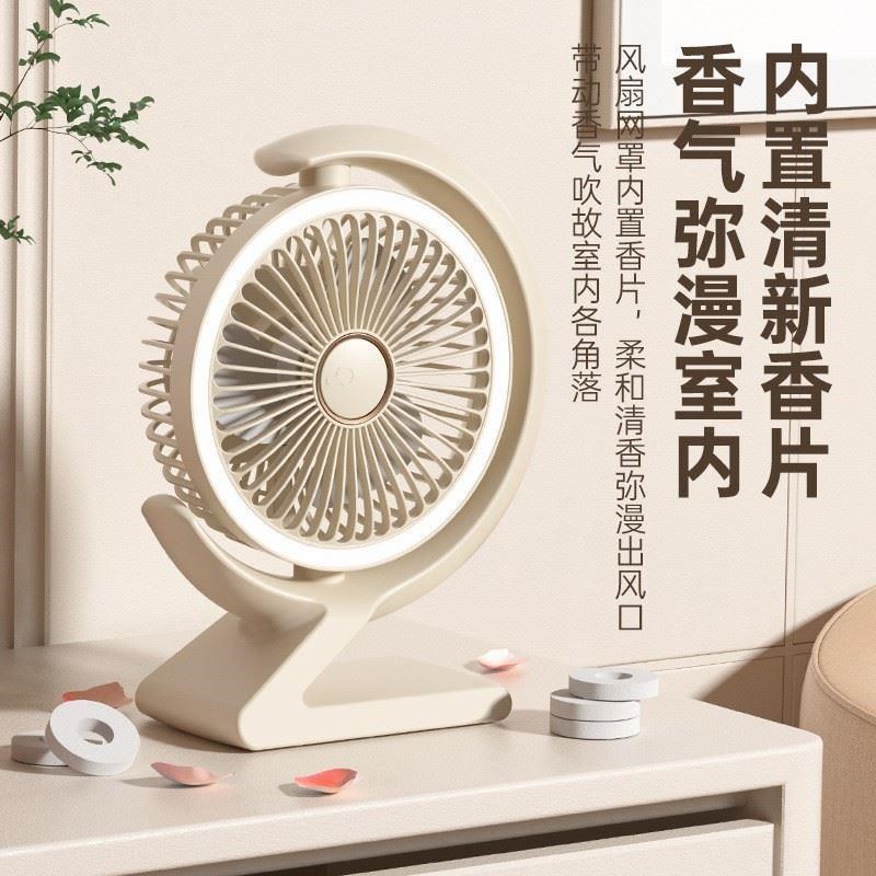 电风扇迷你学生宿舍床上小风扇家用小型办公室静音台X式桌面循环