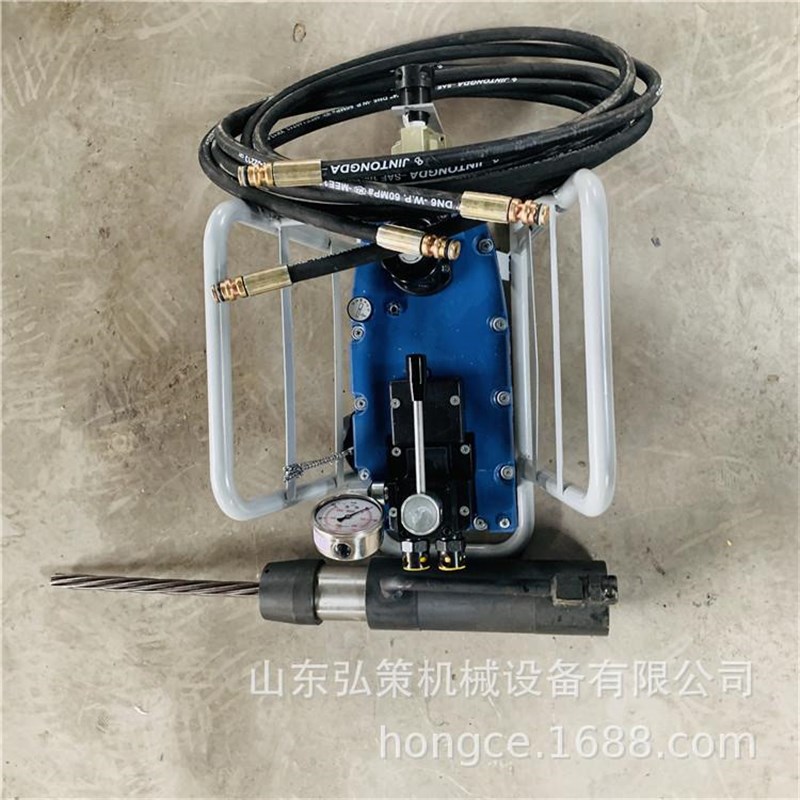MQ22气动锚索j张拉机具 矿用锚索张拉千斤顶 锚索拉力计退锚器