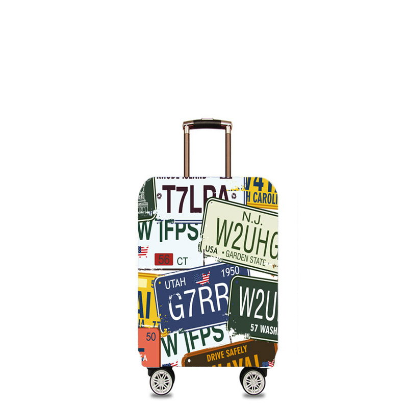 竖款16寸小行李箱p保护套防尘罩拉杆箱套弹力卡通儿童箱套