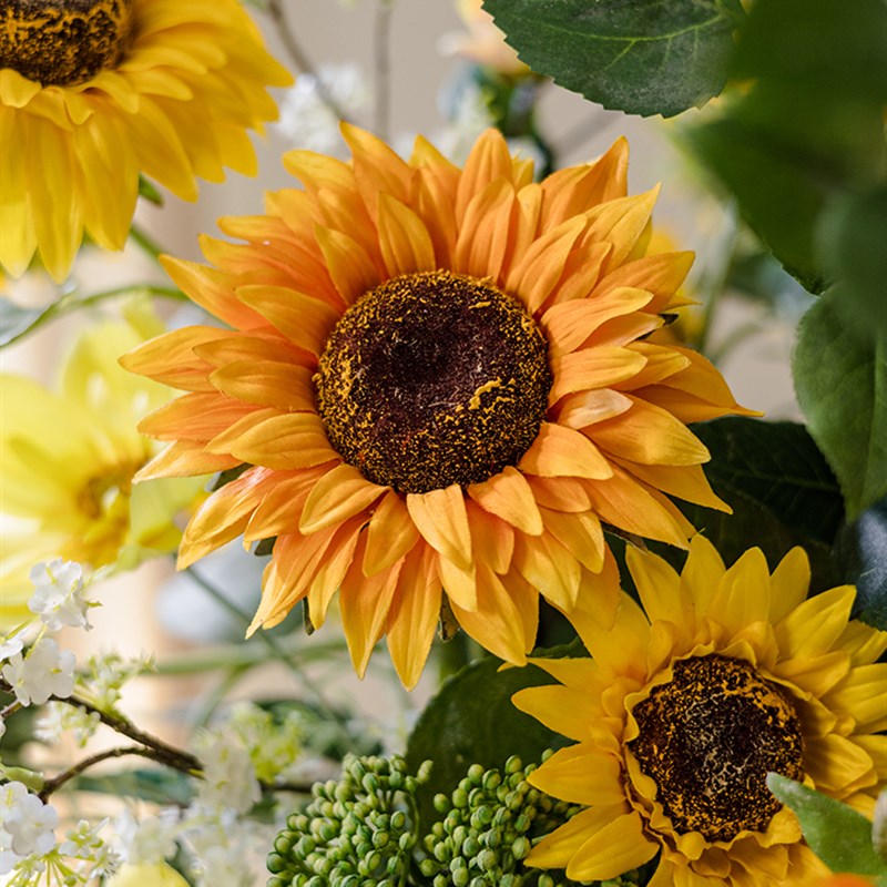 模拟向日葵假花束装饰客厅永恒花插花F装饰商业活动软装饰景观照